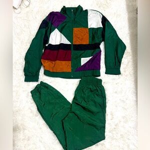 Vintage 90s Colorblock Windbreaker Track Suit – Longstreet Petite PL